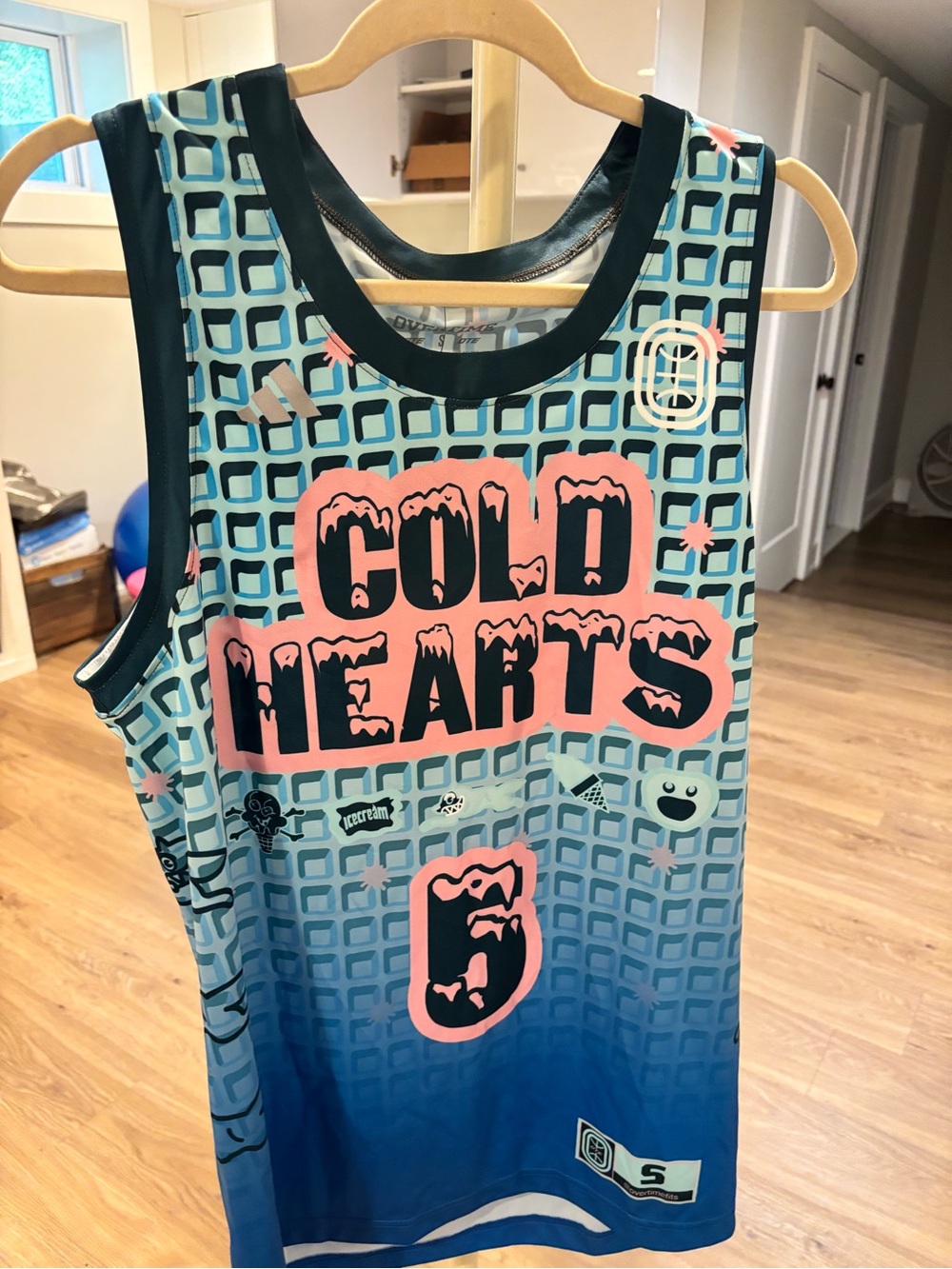 Overtime Graphic Basketball Jersey